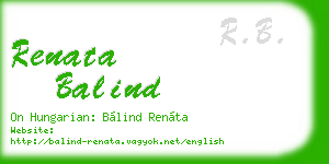 renata balind business card