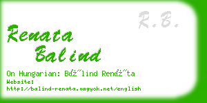 renata balind business card